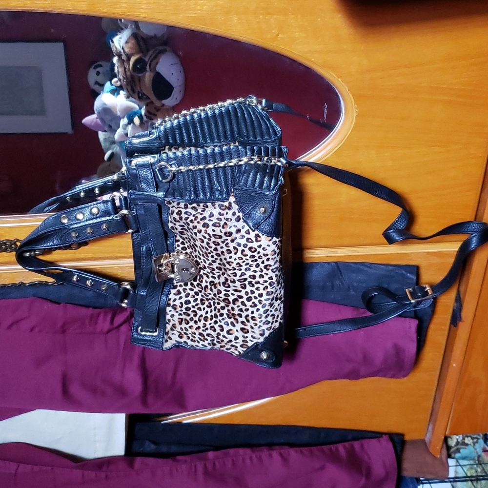 Juicy Couture faux fir shoulder bag